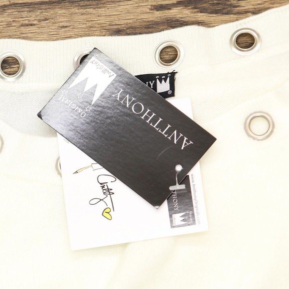 NWT Antthony Womens Plus Size Dolman Sleeve Pullover Sweater 1X Ivory - Picture 4 of 7